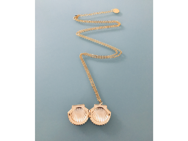 Collier sautoir photo coquillage