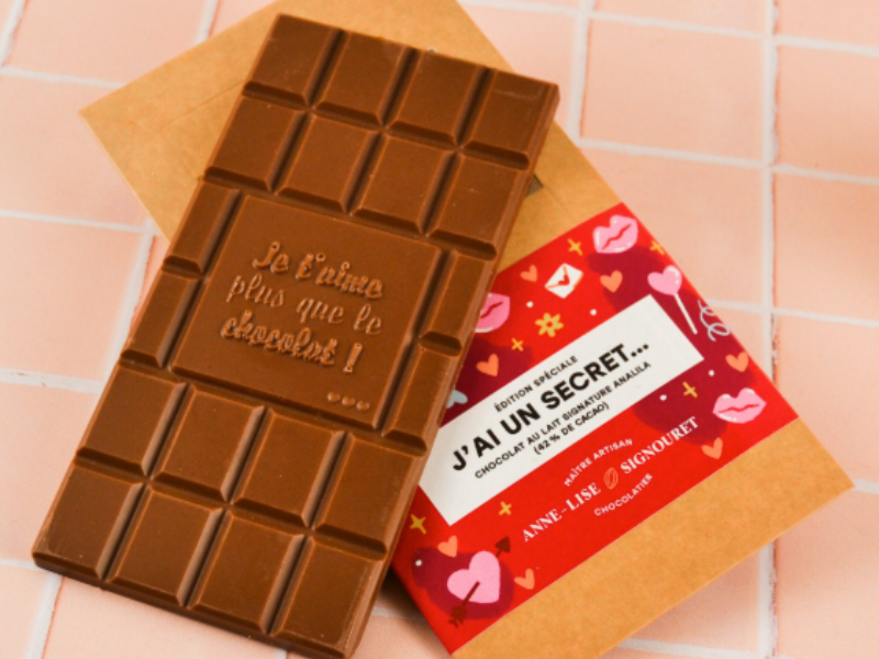 Duo Tablettes de Chocolat Message Secret