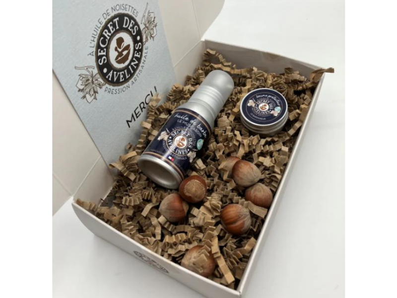Coffret soins pour barbe et corps à l’huile de noisettes