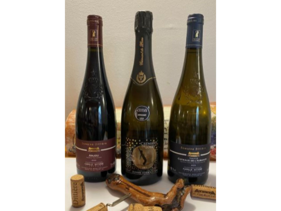 Coffret vin de la Loire 3 bouteilles rouge, blanc et pétillant