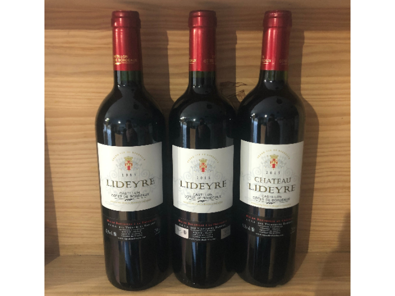 Coffret 3 bouteilles Lideyre Côtes de Castillon 75CL