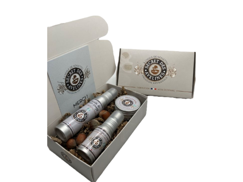 Soins corps et visage à l’huile de noisettes