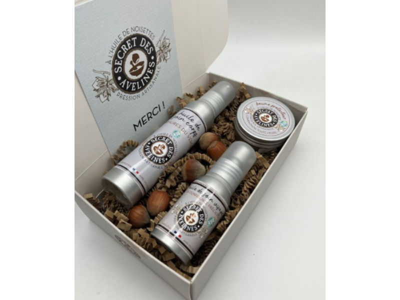 Soins corps et visage à l’huile de noisettes