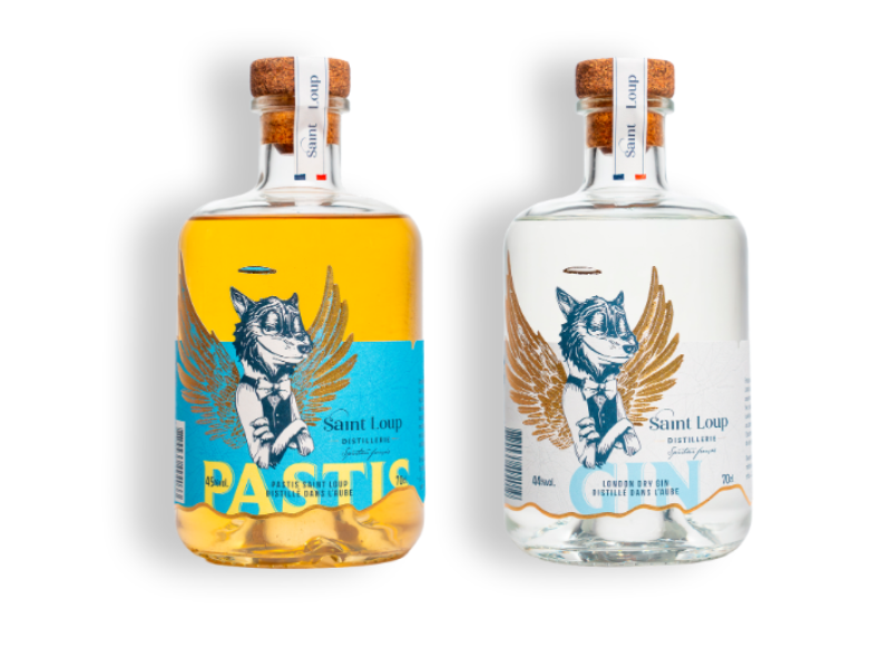 Un Gin et un Pastis de l'Aube Saint Loup