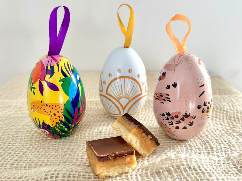 3 Œufs Garnis – Shortbread Chocolat & Caramel