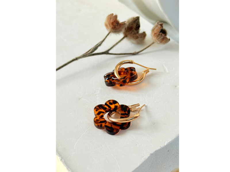 Boucles d'oreilles créoles FLORE
