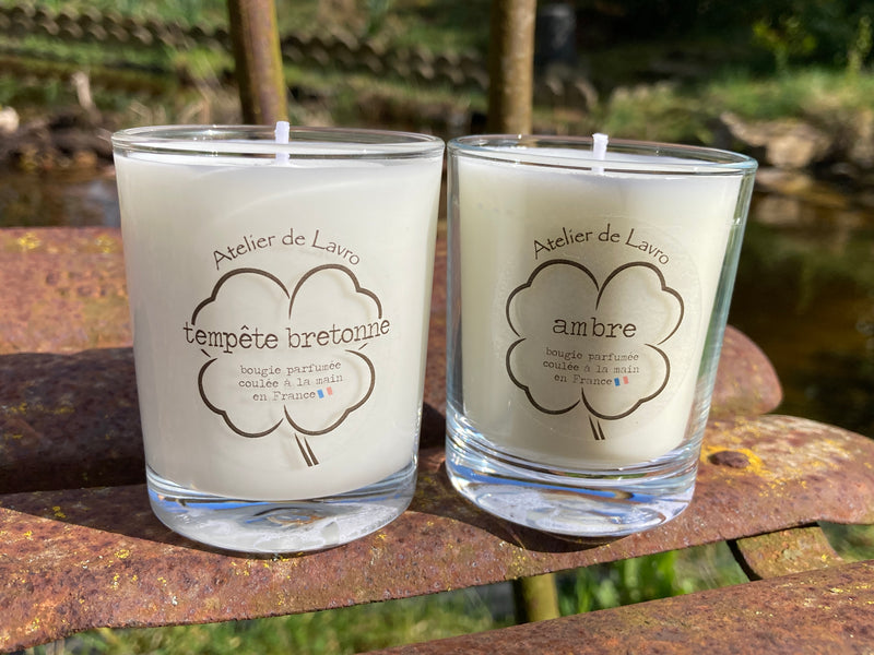 BOUGIES TEMPETE BRETONNE ET AMBRE