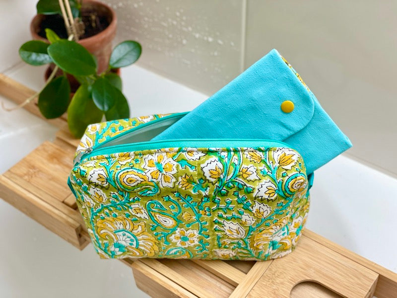 Duo trousse de toilette, trousse à bijoux