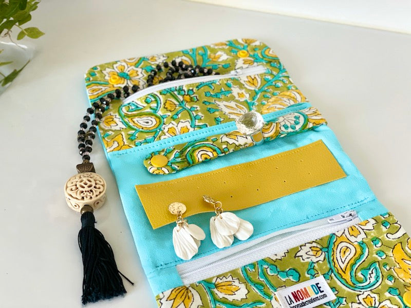 Duo trousse de toilette, trousse à bijoux