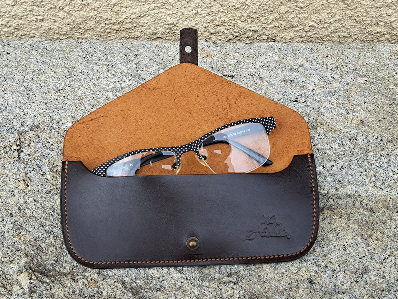 Etui à lunettes bicolore