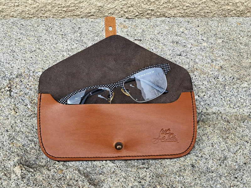 Etui à lunettes bicolore
