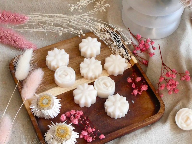 Coffret 1 bougie Pivoine et 9 fondants parfumés