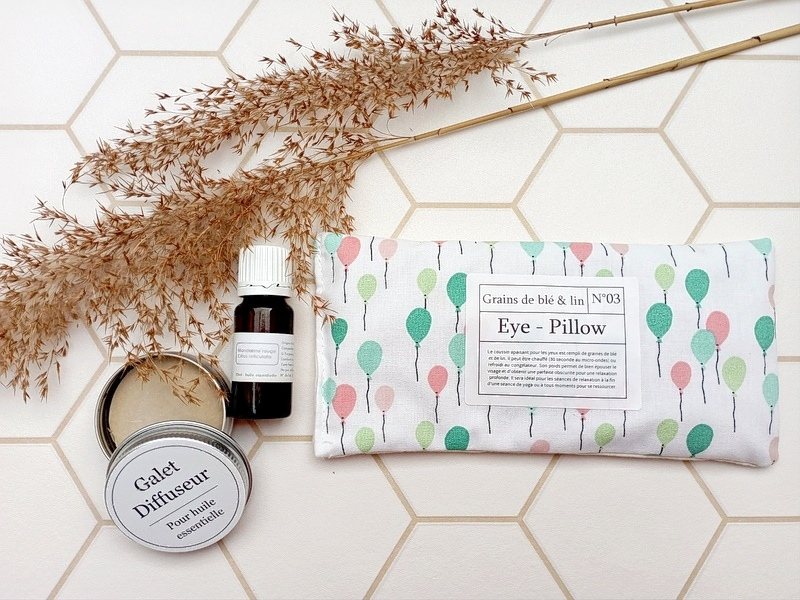 Eye-pillow & diffuseur nomade d'huiles essentielles