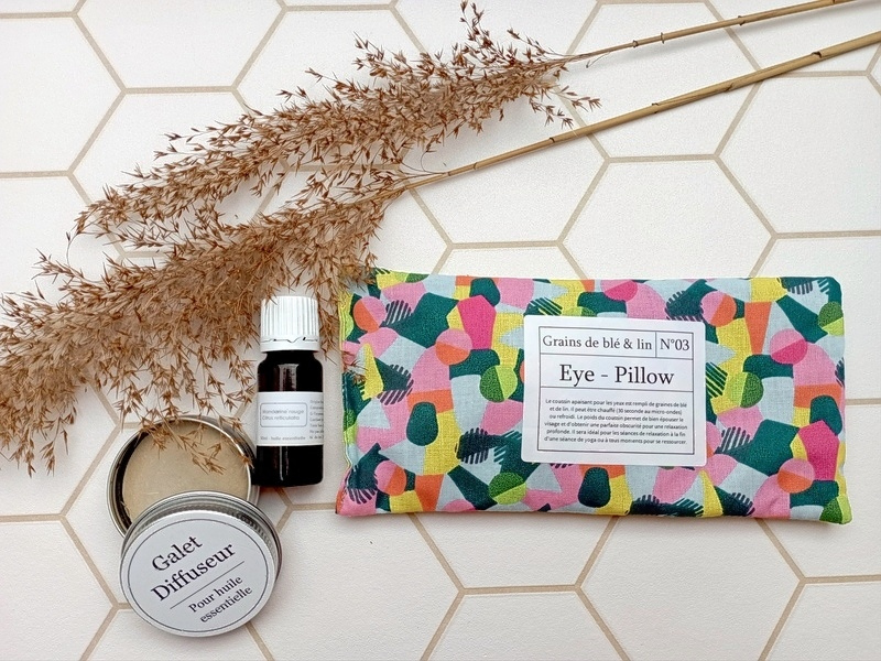 Eye-pillow & diffuseur nomade d'huiles essentielles