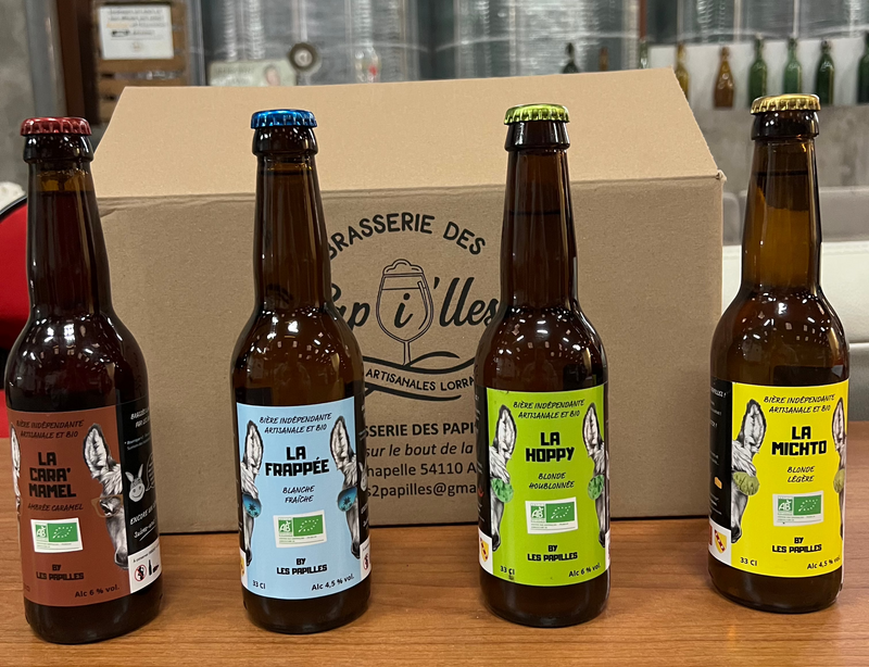 Coffret bière 4 bières BIO de Meurthe-et-Moselle