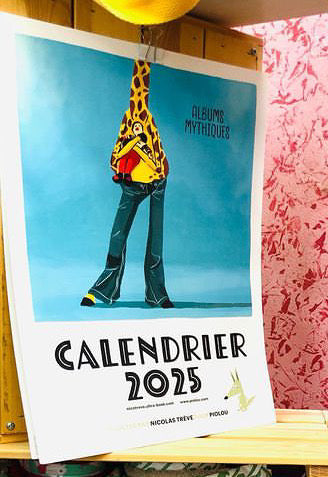 Calendrier illustré 2025 Les albums mythiques