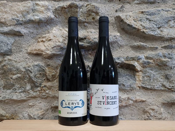 Coffret vin du Roussillon 2 bouteilles rouge AOC Fitou