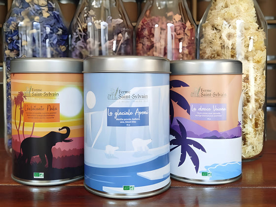 Coffret de 3 tisanes bio de 40g 