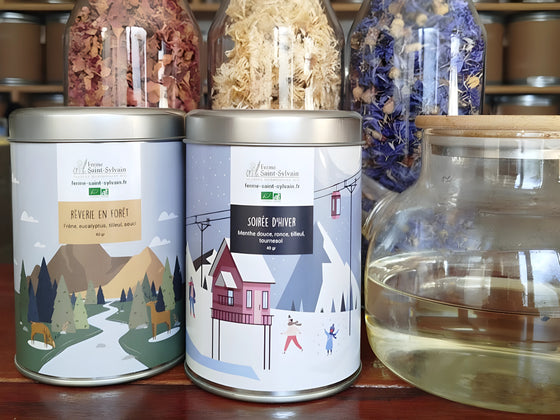 Coffret de 2 tisanes composées bio de 40g 