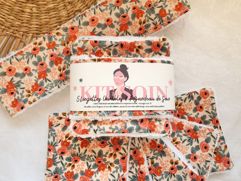 Lingettes lavables et Bandeau de soin