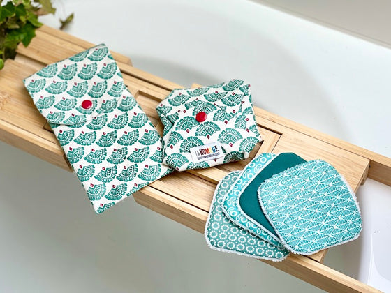 kit de toilette pratique à emporter — étui à savon solide, étui brosse à dents & 4 lingettes démaquillantes
