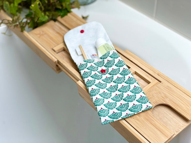 kit de toilette pratique à emporter — étui à savon solide, étui brosse à dents & 4 lingettes démaquillantes