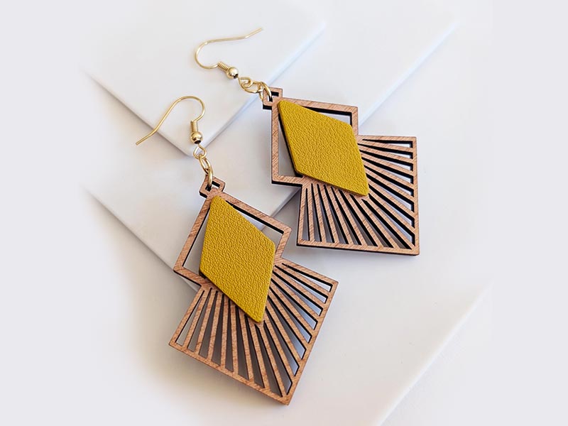 Boucles d'oreilles en bois LOZAA