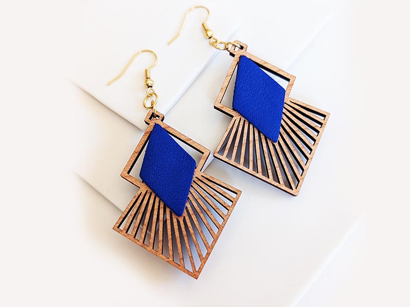 Boucles d'oreilles en bois LOZAA