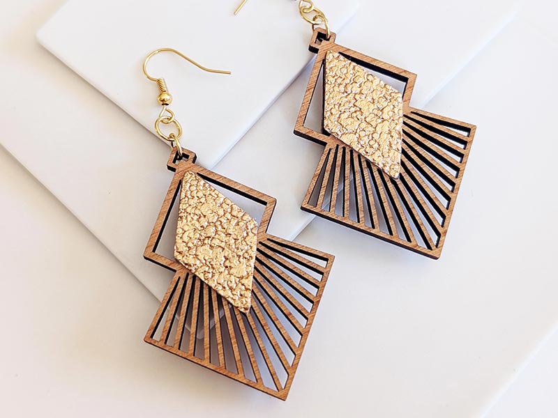 Boucles d'oreilles en bois LOZAA