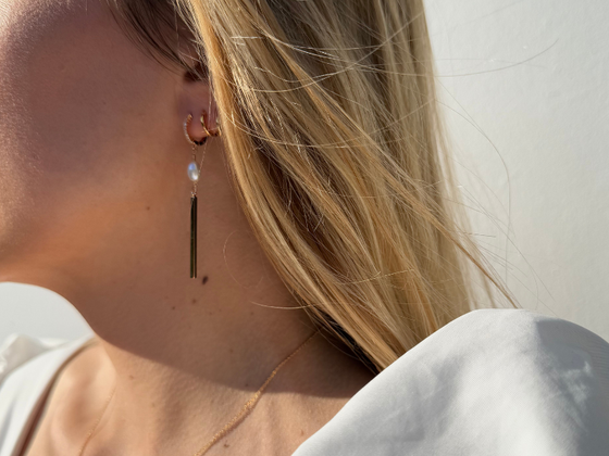 BOUCLES D'OREILLES LA RADIEUSE - Perle d'eau douce