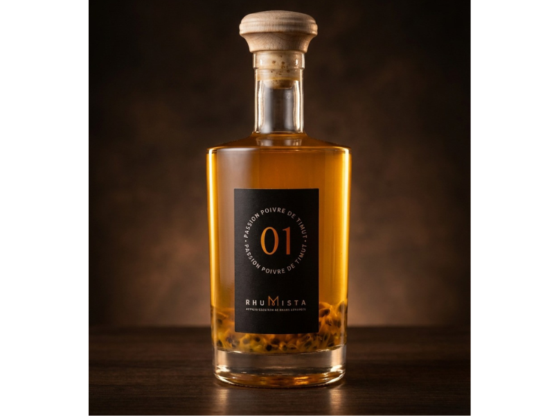 RhuMista N°1 : Passion, poivre de timut et fleur de sureau, 36%Vol., 50Cl
