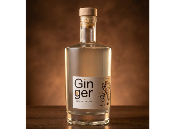 GINGER : Liqueur de Gingembre frais, 17%Vol., 50Cl