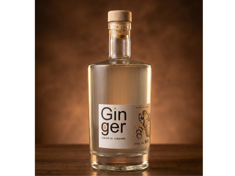 GINGER : Liqueur de Gingembre frais, 17%Vol., 50Cl