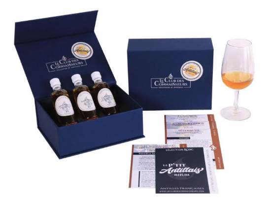 Coffret dégustation Rhums antillais – 3 x 40ml – Le P’tit Antillais