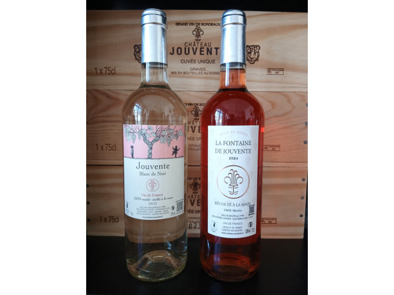 Un blanc rafraîchissant et un rosé gastronomique