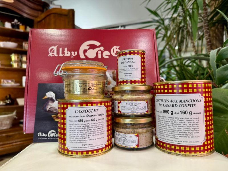 Coffret Plaisirs Tarnais : Foie Gras, Cassoulet et 3 entrées d'Albi