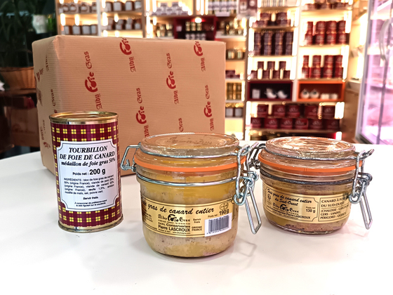 Coffret Foie Gras : 2 bocaux et une spécialité au foie gras
