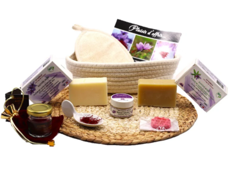 Coffret Les bains de Cléopâtre aux Fleurs de Safran BIO
