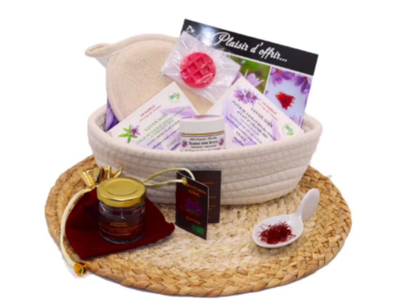 Coffret Les bains de Cléopâtre aux Fleurs de Safran BIO