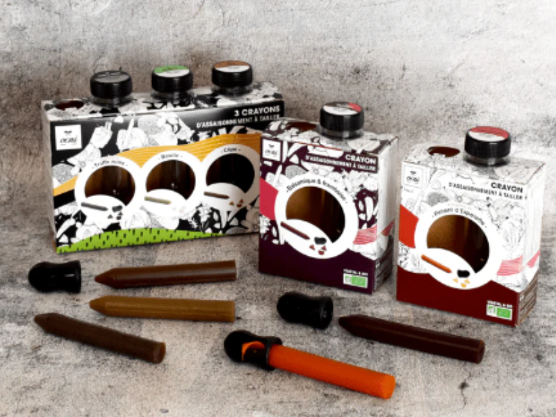 Assaisonnements à tailler 2 coffrets 1 crayon et 1 coffret 3 crayons