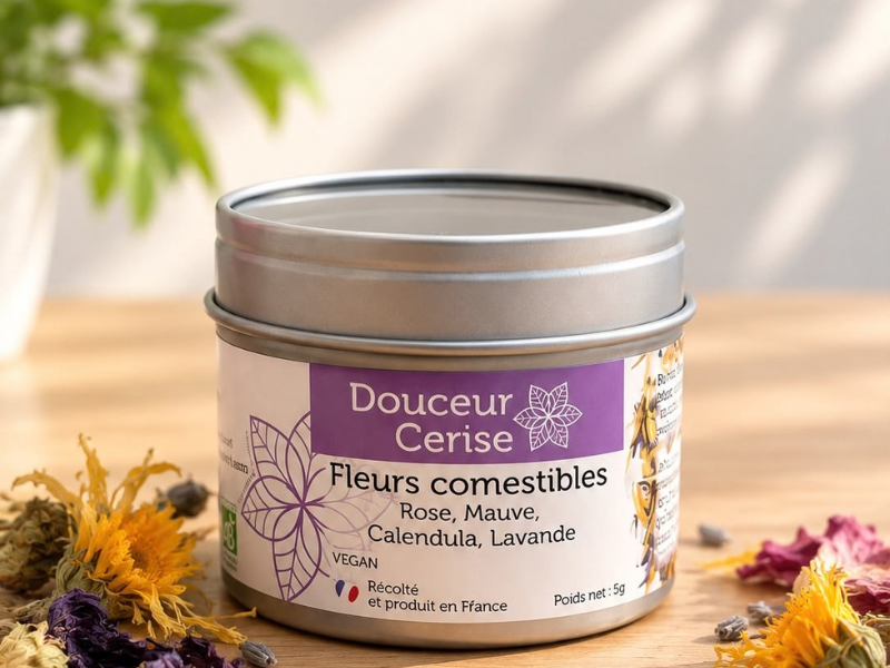 Coffret soin visage et fleurs comestibles