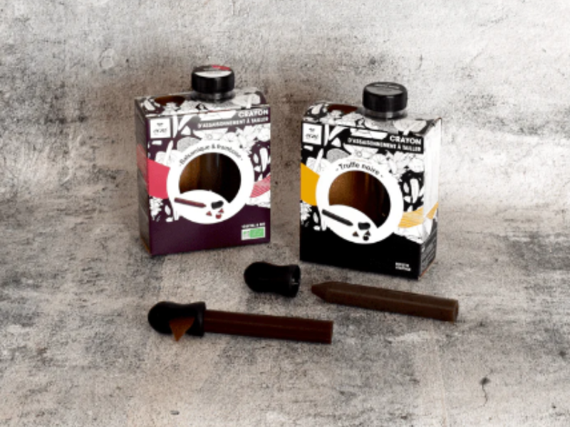2 coffrets 1 Assaisonnement à tailler : Truffe noire et Balsamique & framboise