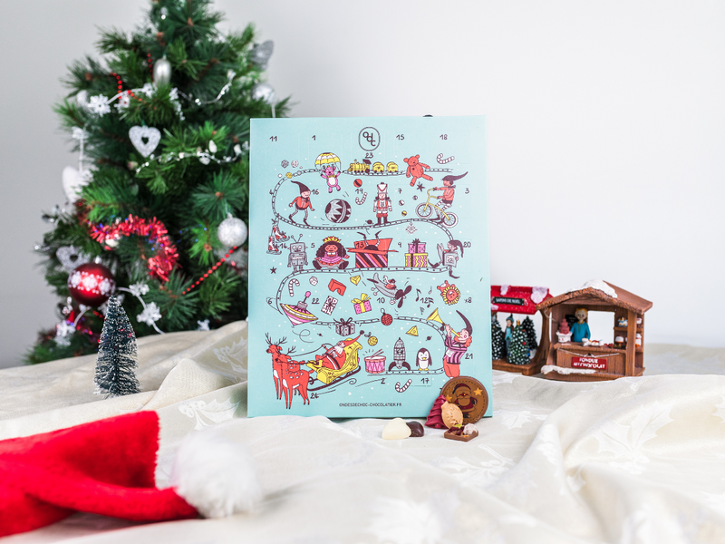 Calendrier de l'Avent douceurs chocolatés de Noël 2023