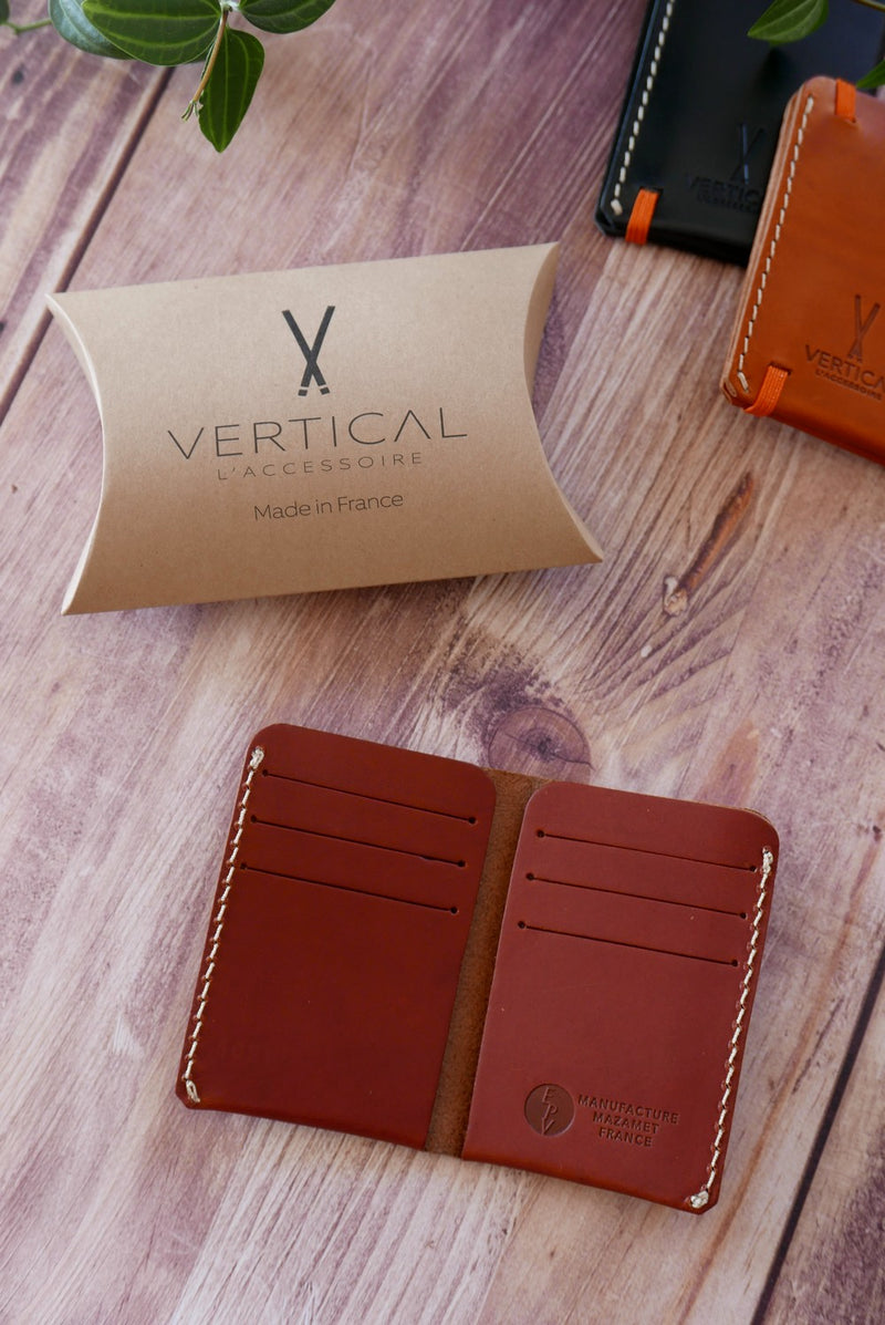 Portefeuille en cuir véritable