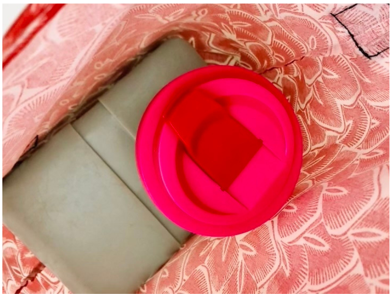 Lunch bag en tissu enduit imperméable