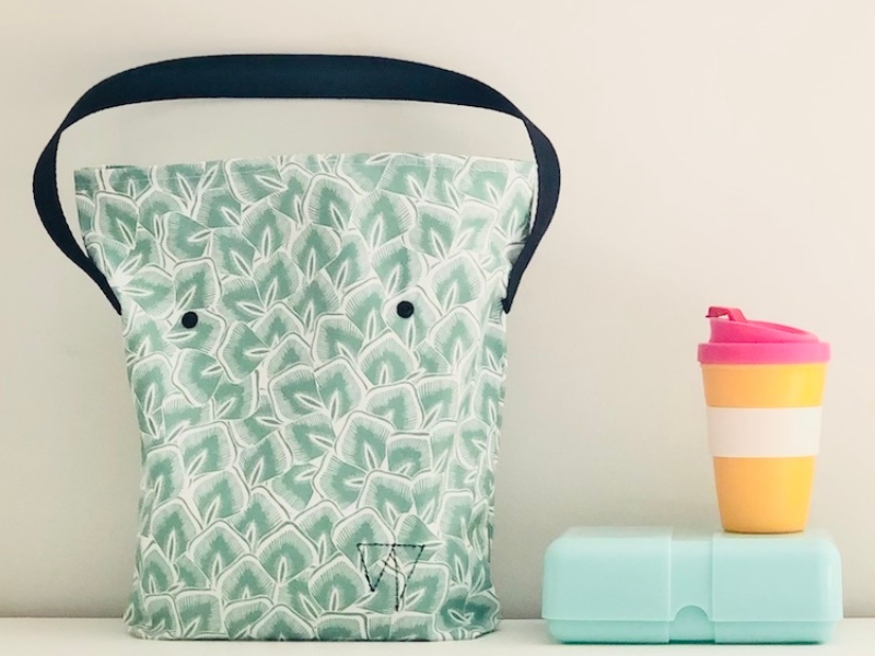 Lunch bag en tissu enduit imperméable