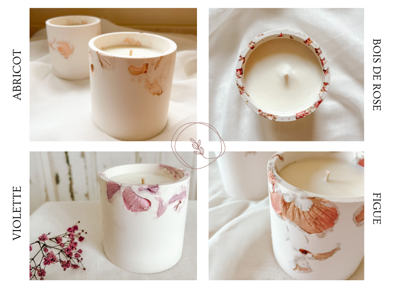 Pot fleuri & médaillon parfumé