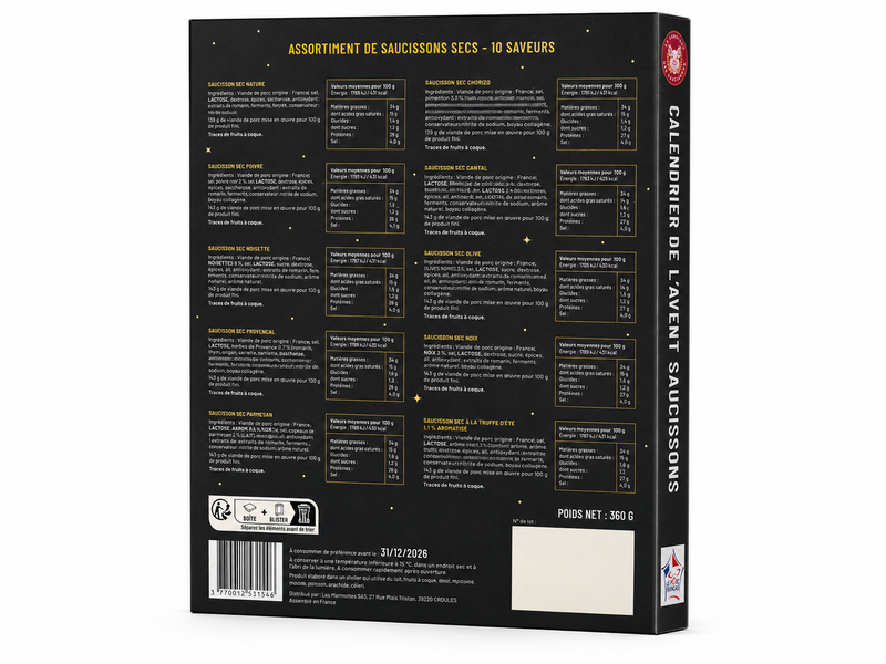 Calendrier de l'Avent Saucisson 2026