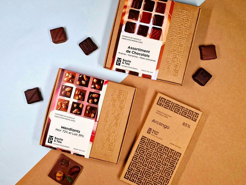 Coffret Mendiants, Assortiment & Tablette