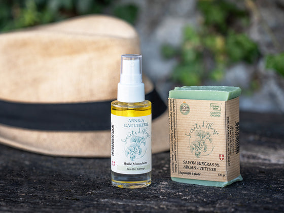 Soin Homme Savon et Huile Musculaire